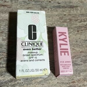 Clinique Even Better Makeup WN 104 Toffee (M) Foundation & Kylie 808 Lipstick